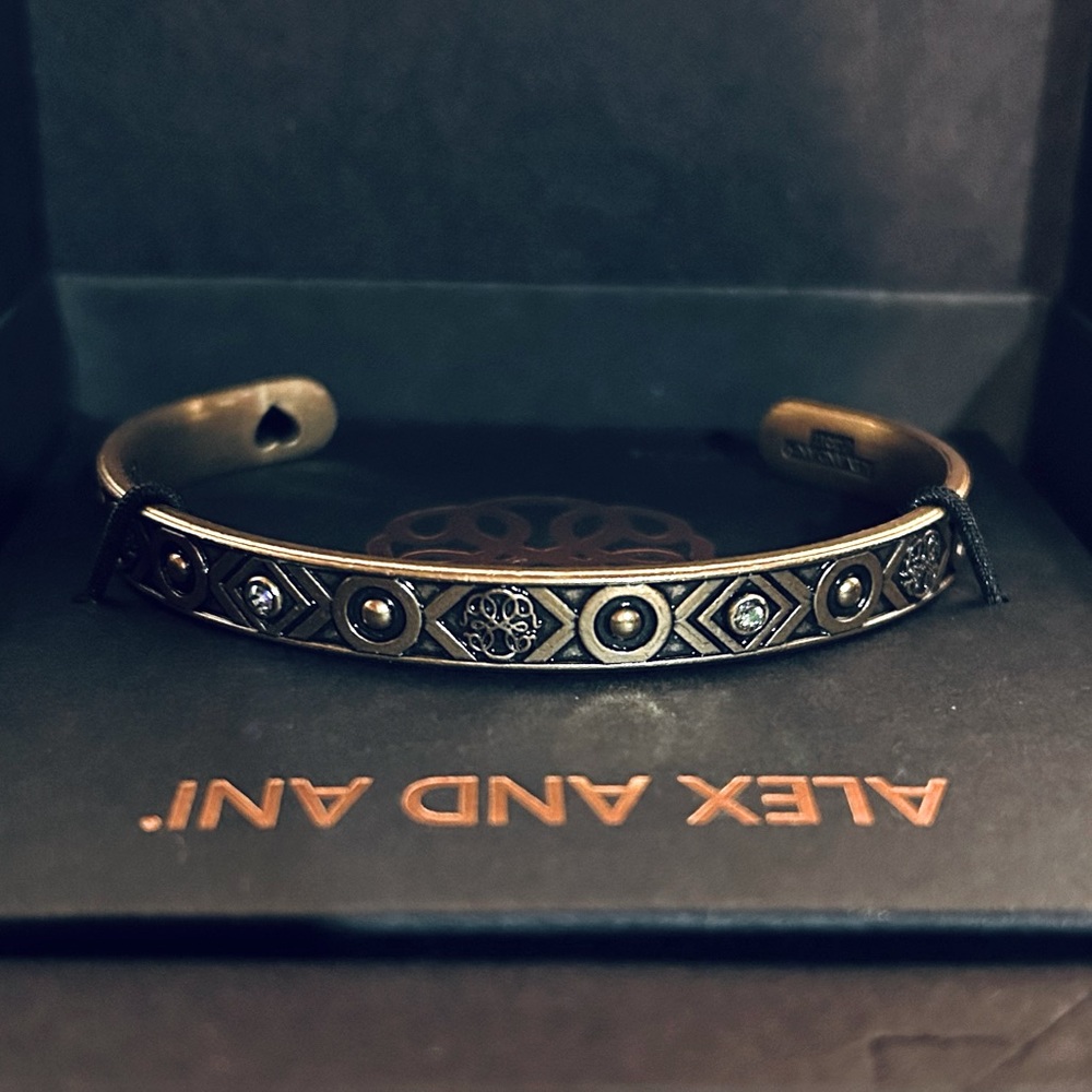 Alex and Ani Rafaleian Gold Path of Life Cuff NWT